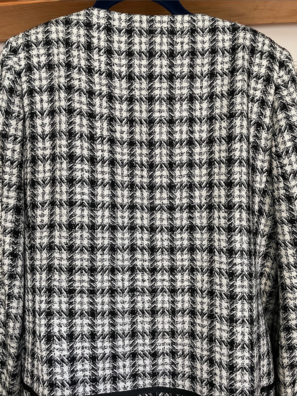 Doncaster Vintage Black & White Houndstooth Dress Jacket Suit - Picture 9 of 15